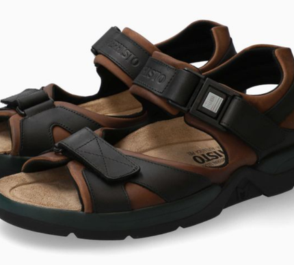 Mephisto Shark Fit Dark Brown/Black Waxy Sandal Men's EU sizes 40-48 NEW!!!