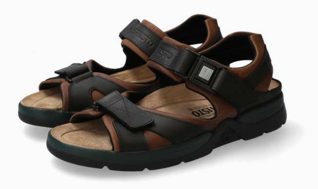 Mephisto Shark Fit Dark Brown/Black Waxy Sandal Men's EU sizes 40-48 NEW!!!