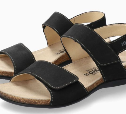 Mephisto Agave Black Bucksoft Anklestrap Comfort Sandal Women's Sizes 35-42 NEW!