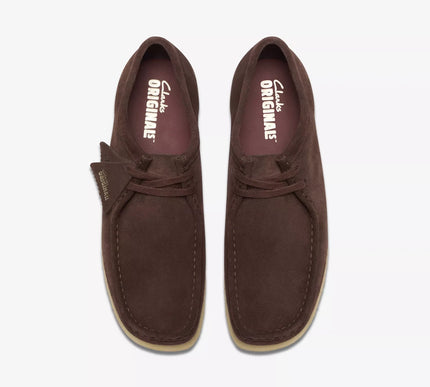 Clarks Wallabee Dark Brown Suede Moccasin Loafer Shoe Mens US sizes 7-15 NEW