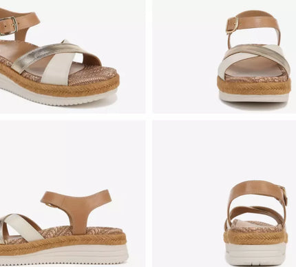 Vionic Mar Camel/Gold Leather Strappy Sandal Arch Support Women's size 5-11/NEW!