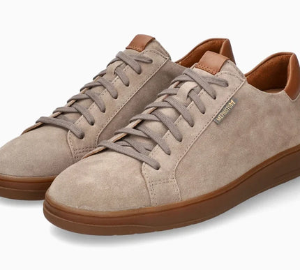 Mephisto Hasko Warm Grey Leather Sneaker Shoe Mens US Sizes 7-13 NEW