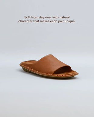 VIBAe SAINT TROPEZ Cognac Leather Sandal EU Unisex sizes W6/36-M15/48 NEW