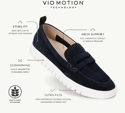 Vionic Uptown Black Leather Slip-on Loafer Women's sizes 5-13/NEW! MEDIUM