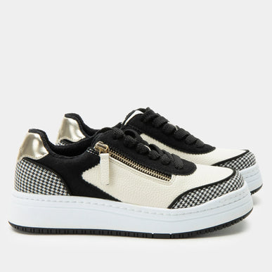 Alegria Averie Houndstooth Black Leather Shoe Loafer Womens sizes 35-42 NEW