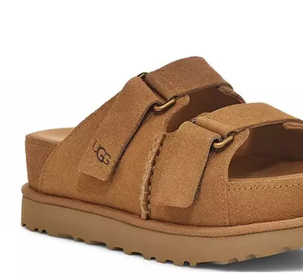 UGG Goldenstar HI Slide Chestnut Platform Sandal Women's US sizes 5-12/NEW!!!