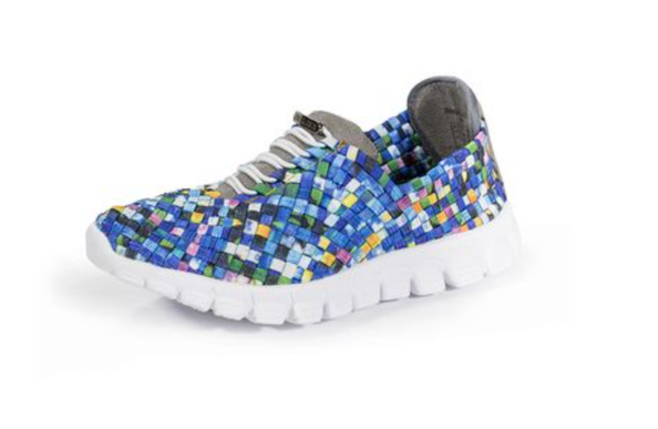Zee Alexis Danielle Turquoise Multi Woven Comfort Slip-on  Sneakers 6-11 NIB!!!