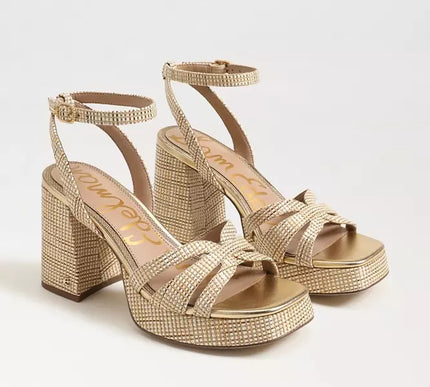 Sam Edelman Reese Sand Dune Raffia Platform Heel Women's sizes 6-10/ NEW!!!
