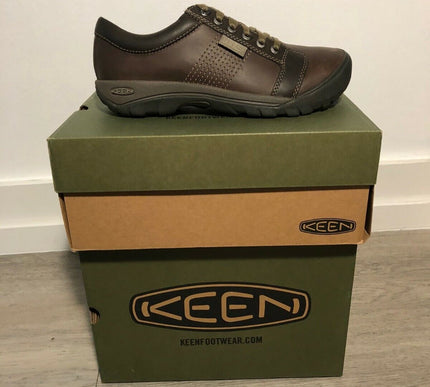 Keen Austin Brindle Bungee Brown Lace-up Loafer Sneaker Shoe Men's 7-17/NEW!!!