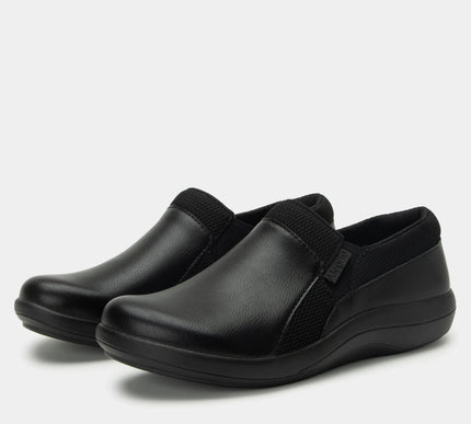 Alegria Duette Jet Black Leather Shoe Clog Womens sizes 35-42 NEW Wide