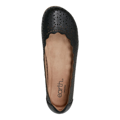 Earth Bria Black Round Toe Casual Ballet Flat Slip-on Womens sizes 6-10 NEW M