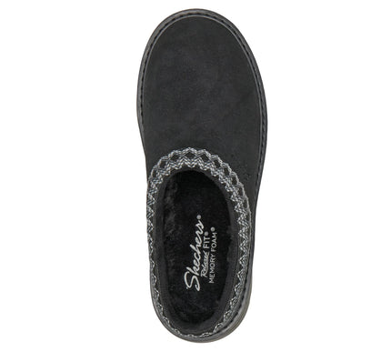 Skechers Relaxed Fit: Keepsakes Cozy -Cascade Black Slipper Women sizes 6-11