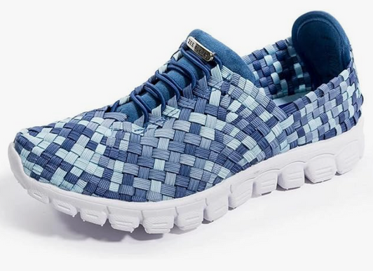 Zee Alexis Danielle Blue Multi Woven Comfort Slip-on  Sneakers 6-11 NIB!!!