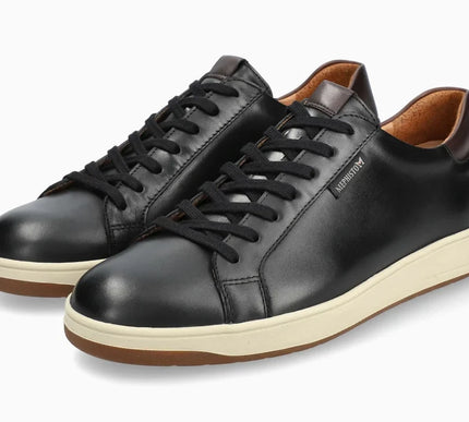 Mephisto Hasko Black Smooth Leather Sneaker Shoe Mens US Sizes 7-13 NEW