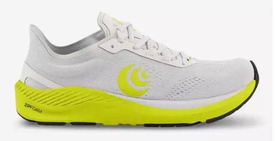 Topo Athletic Cyclone White/Lime Road Running Shoe Men's sizes 7-15 NIB