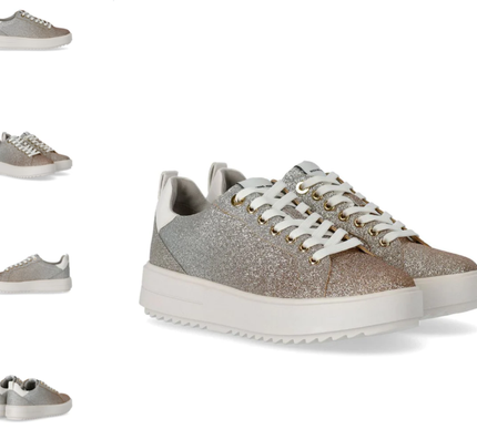 Michael Kors Emmett Lace-Up Glitter Gold Sneakers Women's sizes 5-10/NEW!!!