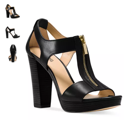 Michael Kors Berkley Leather Platform Sandal Black Women's US sizes 5-11/NEW!!!