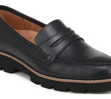 Vionic Cheryl II Navy Leather Loafer Shoe Women sizes 5-11/NEW!! Medium