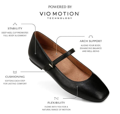 Vionic Alameda Black Mary Jane Flat Slip-on Shoe Women's sizes 5-12/NEW!!!