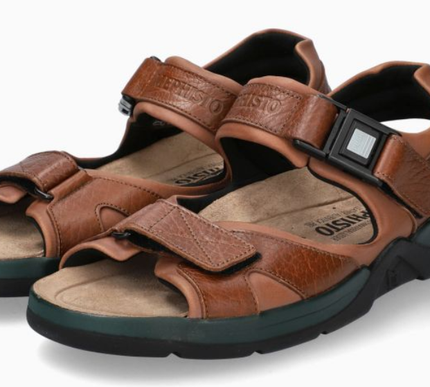 Mephisto Shark Fit Chestnut Waxy/Tan Grain Sandal Men's EU Sizes 40-48 NEW!!!