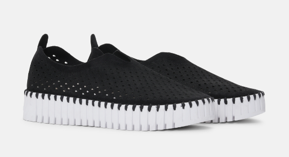 Ilse Jacobsen Tulip 3373 Platform Black Slip-on Shoe Women's EU sizes 36-41 NEW!