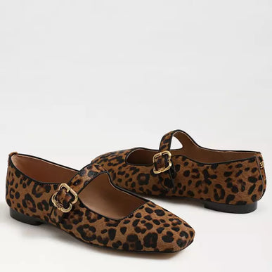 Sam Edelman Michaela Leopard Granada Tan Mary Jane Women sizes 6-10/NEW!!!
