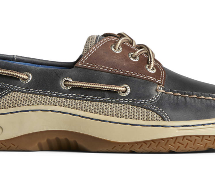 Sperry Billfish 3 Eye Navy/Brown Boat Shoe Men's sizes 7-15 WIDE/NEW!!!