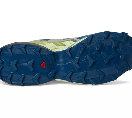 Salomon Speedcross 6 Castlerock/Lime/Poseidon Running Shoe Men's US Sizes 7-14