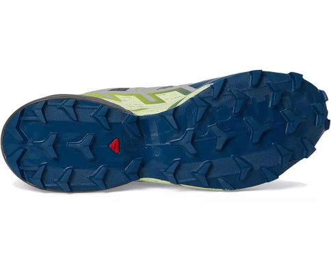 Salomon Speedcross 6 Castlerock/Lime/Poseidon Running Shoe Men's US Sizes 7-14