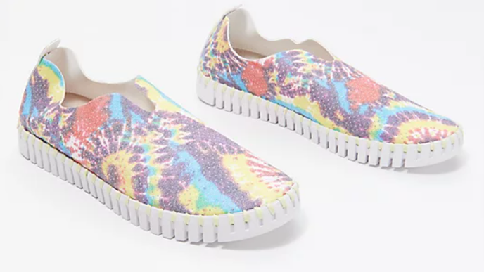 Ilse Jacobsen Tulip 139TDM Tie Dye Multi Slip-on Women's EU sizes 36-41 NEW!!