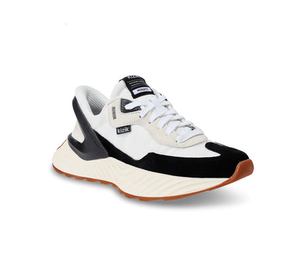 Kizik Monaco White/Black Hands-Free Slip in/on Shoes Womens sizes 6-10