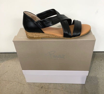 Pinaz Irina Black Leather Sandal 317 AO Negro Women's EU sizes 36-41/6-11 NEW!!!