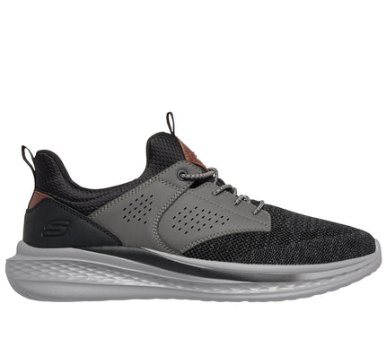 SKECHERS Slade Breyer Black Grey RF Sneaker Shoe Mens sizes 7-14 NEW WW