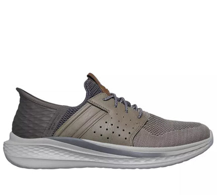 SKECHERS Slade Ocon Taupe Relaxed Fit Sneaker Shoe Men's sizes 7-14/NEW!!