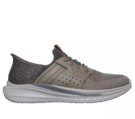 SKECHERS Slade Ocon Taupe Relaxed Fit Sneaker Shoe Men's sizes 7-14/NEW!!