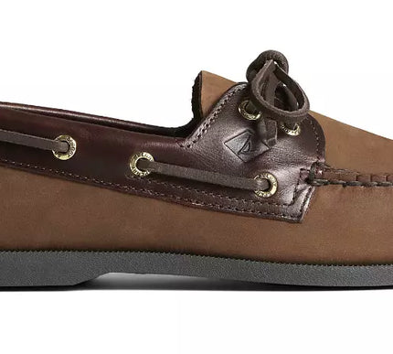 Sperry A/O Authentic 2 Eye Brown Buck Boat Shoe Men's sizes 7-16 WIDE