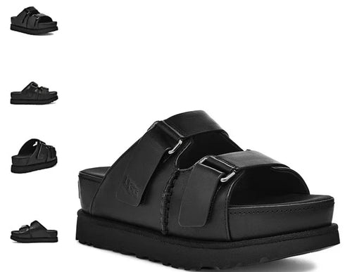 UGG Goldenstar HI Slide Black Platform Sandal Women's US sizes 5-12-NEW