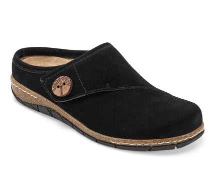 Earth Ezra Black Round Toe Casual Slip-on Flat Clogs Womens sizes 6-10 NEW M