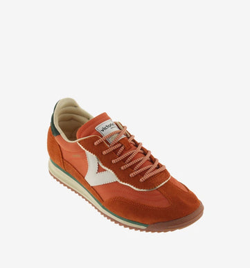 Victoria Saturno Nylon and Leather Orange Sneaker Women EU sizes 37-41/US 6-10