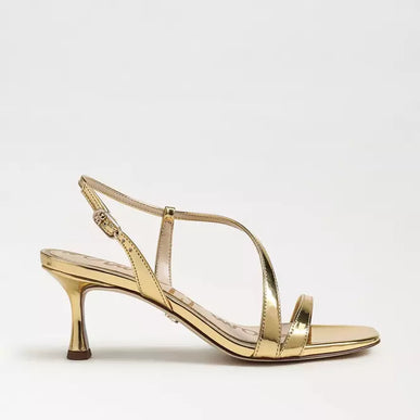 Sam Edelman Prance Amber Gold Strappy Heel Sandal Women's sizes 6-11/ NEW!!
