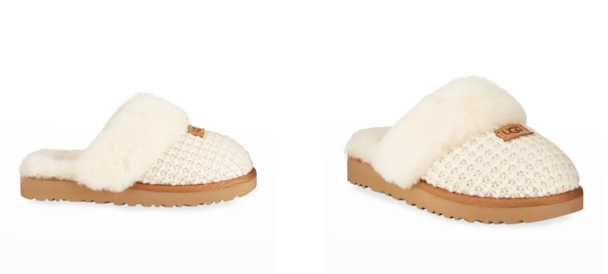 UGG Cozy Knit Cream Shearling Slippers Women's US sizes 5-12/NEW!!!