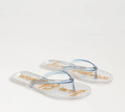 Sam Edelman Dean Jelly Clear Blue Toe Post Sandal Women's US sizes 5-11/NIB
