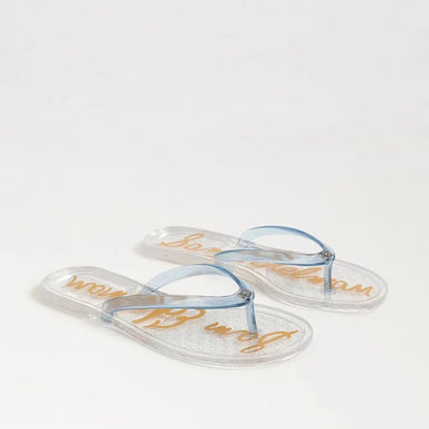 Sam Edelman Dean Jelly Clear Blue Toe Post Sandal Women's US sizes 5-11/NIB