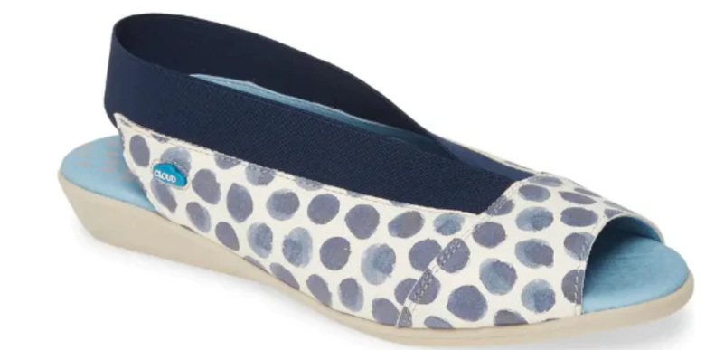 Cloud Caliber Tupai Blue Slingback Leather Sandal Women's sizes 36-42/NEW!!!