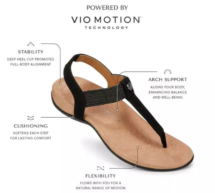 Vionic Brea Camel Leather Toe Post Slingback Sandal Women's sizes 5-11/NEW!!!