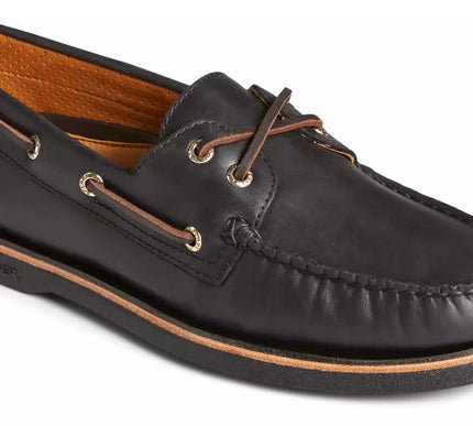 Sperry Gold Cup A/O 2 Eye Burnished Black Boat Shoe Men's sizes 7-14 NEW! MEDIUM