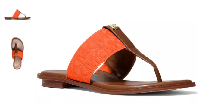 Michael Kors Verity Logo Leather Clementine Sandal Women's US sizes 6-11/NEW!