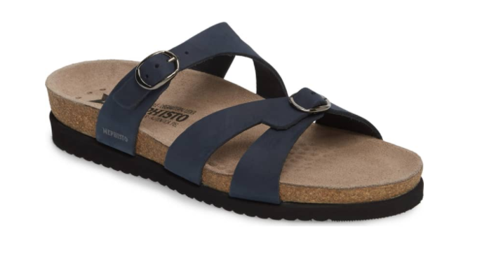 Mephisto Hannel Navy Sandalbuck Comfort Sandal Women's Sizes 35-42 NEW!!!