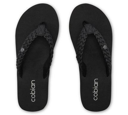 Cobian Braided Bounce Black Comfort Sandal Women's US Sizes 5-11 NIB!!