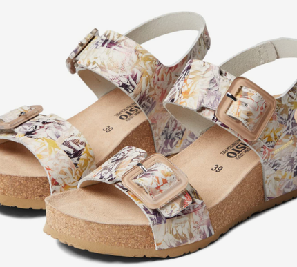 Mephisto Lissia Multicolored Wedge Comfort Sandal Women's sizes 35-42 NEW!!!